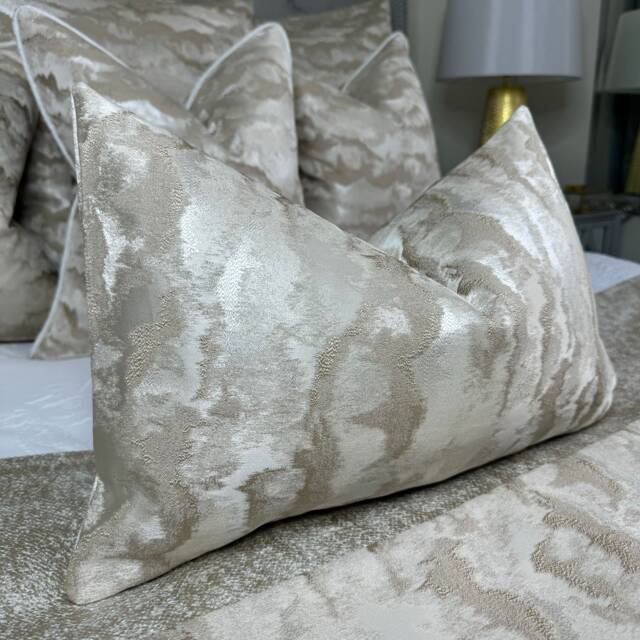 "Heavenly Cloud - Nimbus Luxury Modern Cushion Cover, Throw Pillow 12""x20" - image 1