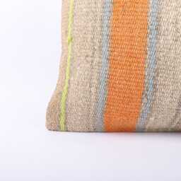 Handwoven Kilim Lumbar Pillow Cover Bohemian Throw - 12x24 - thumbnail 2