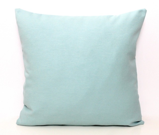 Aqua Pillow Cover, Solid, Cotton, All Sizes, Home Gifts For You - image 1