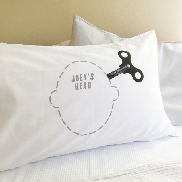 Funny Wind Up Key Pillowcase For Teenagers, Students & Reluctant Early Risers - Option Personalisation Available - image 1