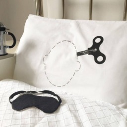 Funny Wind Up Key Pillowcase For Teenagers, Students & Reluctant Early Risers - Option Personalisation Available - thumbnail 2