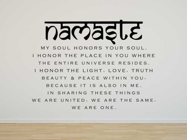 Namaste Wall Decal Yoga Studio Decor - image 1