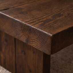 Reclaimed Wood Coffee Table - Solid Timber Farmhouse Living Room Furniture - thumbnail 2