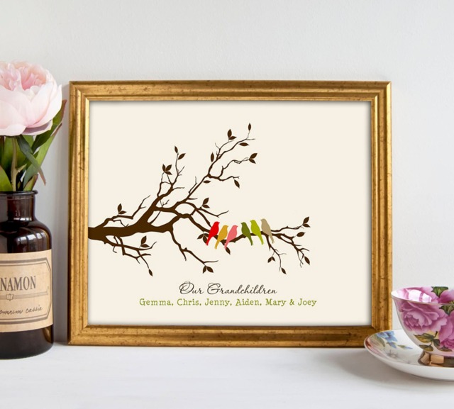 Grandparents Gifts For Christmas, Gifts, Gift Ideas, Personalized From Grandkids Print 8 X 10 - image 1