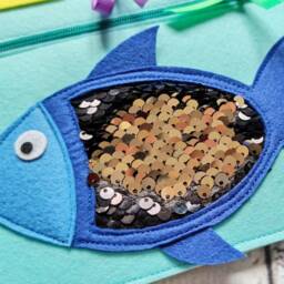 Felt Sensory Board Montessori Quiet Book Page For Toddlers - thumbnail 4
