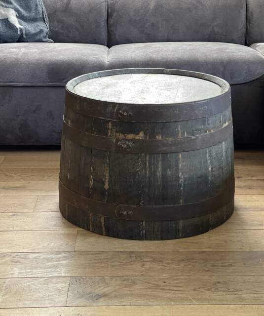Whiskey Barrel Coffee Table - Half - image 1