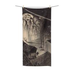 War Of The Worlds, 1 Of 6, Bath Towel, Vintage 1906 Illustration, H.g. Wells - thumbnail 2