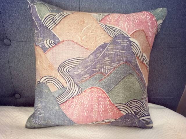 Kelly Wearstler Opal Edo Linen Fabric Pillow Cover - image 1