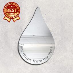 Shatterproof Acrylic Mirror Wall Art Personalized Engraving - thumbnail 1