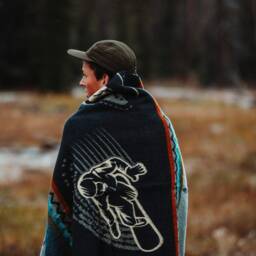 Snowboarding Gifts For Him - Blanket Southwestern Throw Reversible Birthday Men