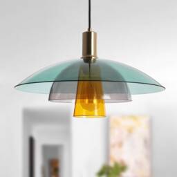 Moni - Glass Pendant Shade Multicolor Crystal Lamp Hanging Light Luxury Lighting Contemporary Ceiling Fixture - thumbnail 1