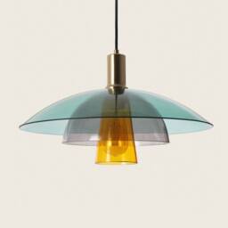 Moni - Glass Pendant Shade Multicolor Crystal Lamp Hanging Light Luxury Lighting Contemporary Ceiling Fixture - thumbnail 2