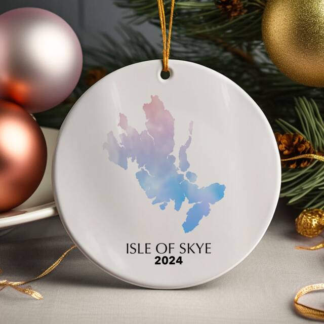 Isle Of Skye Scotland Personalised Christmas Tree Ornament Decoration Gift Present Xmas Bauble Festive Decor Holiday Custom - image 1