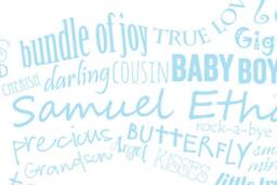 Custom, Birth Announcement, Nursery Decor, Baby Boy, 10 X 8 Inch, Rocking Horse, Poster, Printable - thumbnail 2