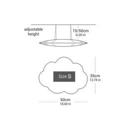 Hanging Cloud. Ceiling Lampshade - thumbnail 3