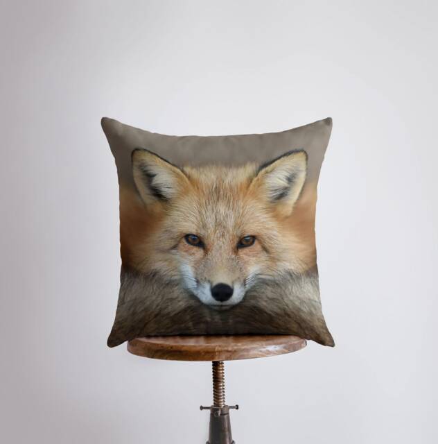 Fox Face - Pillow Cover Decor Throw Wilderness Forest Animal Lover Animals Wild - image 1