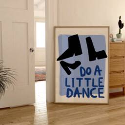 Dance Unframed Print - Funky Prints Uplifting Poster Kitchen Living Room Colourful Art Feel-Good - thumbnail 2