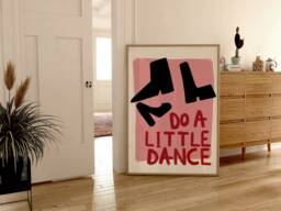 Dance Unframed Print - Funky Prints Uplifting Poster Kitchen Living Room Colourful Art Feel-Good - thumbnail 1