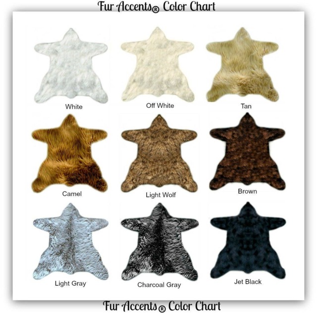 Faux Fur Bearskin Rug - Shaggy Sheepskin Pelt, Designer Throw Carpet - image 1