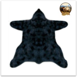 Faux Fur Bearskin Rug - Shaggy Sheepskin Pelt, Designer Throw Carpet - thumbnail 3