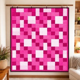Whispering Meadows Quilt Pattern - Floral Patchwork Throw - PDF Download