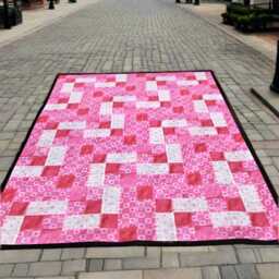 Whispering Meadows Quilt Pattern - Floral Patchwork Throw - PDF Download - thumbnail 4