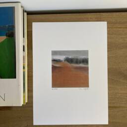 Minimalist Landscape Art Print Earthy Tones Oil Painting - thumbnail 3