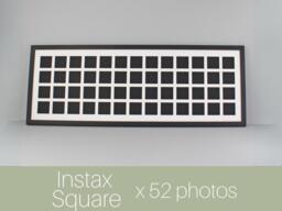 Instax Square Multi Aperture Frame. Holds Fifty-Two 62mmx62mm Photos. Shows Photo Only - Not Border. Capture A Photo Every Week For Year - thumbnail 1