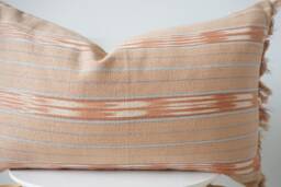 "Brown Tribal Hemp Hand Woven Natural Dye Color Pillow Cover 16"" X 26" - thumbnail 1