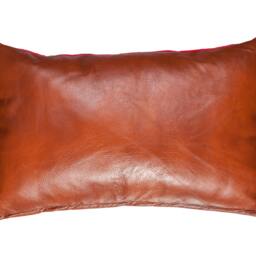 Red Southwestern & Leather Pillow - thumbnail 3