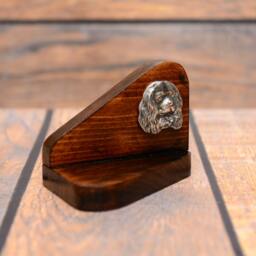 Cavalier King Charles Spaniel - Wooden Candlestick With Dog, Souvenir, Decoration, Limited Edition, Collection - thumbnail 3