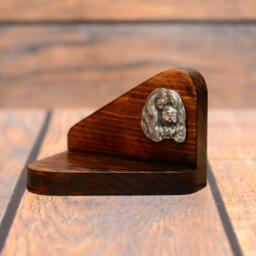 Cavalier King Charles Spaniel - Wooden Candlestick With Dog, Souvenir, Decoration, Limited Edition, Collection - thumbnail 2