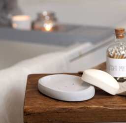 Oval Concrete Soap Dish Porch Decor Idea - thumbnail 1