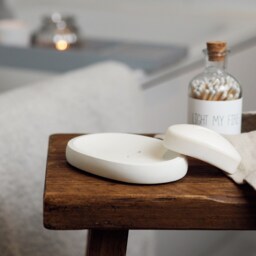 Oval Concrete Soap Dish Porch Decor Idea - thumbnail 2