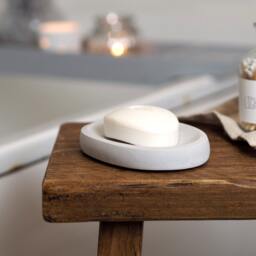 Oval Concrete Soap Dish Porch Decor Idea - thumbnail 3