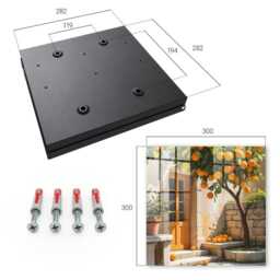 Orange Garden Wall Mounted Key Cabinet, Industrial Box, Painterly Nature, For Lovers Of Mediterranean Climates - thumbnail 4