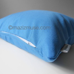 Capri Blue Sunbrella?? Outdoor Pillow Cover, Decorative Sky Cushions For Pool & Patio, Garden Decor By Mazizmuse - thumbnail 2