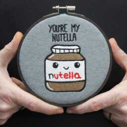 Nutella Gift, Chocolate Spread Cute Romantic Funny Birthday Anniversary Cheeky Gift For Him Or Her, Inspirational Wall Art - thumbnail 4