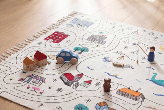 Kids Rug Road Map Carpet For Playroom - image 1