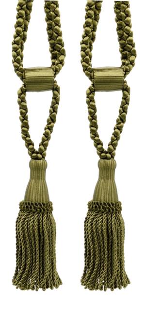 "D??copro Curtain & Drapery Tassel Tieback, Adjustable Cord Length, Length 5 1/2"", Spread 24" - image 1