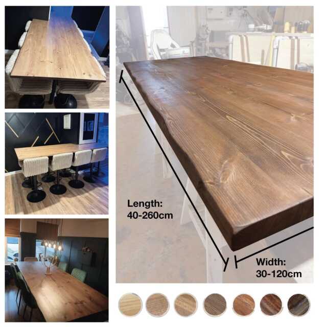 Live Edge Table Tops/Any Size/ Kitchen Island Table Top/ Waney Edge Dining Room Live Edge/ Handmade/Diy/ Made To Order - image 1