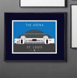 st. Louis Hockey Arenas Print Collection - Four 8 By 10 Prints - Blues, Eagles, Flyers, Braves, River Otters, Chill - thumbnail 2