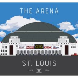 st. Louis Hockey Arenas Print Collection - Four 8 By 10 Prints - Blues, Eagles, Flyers, Braves, River Otters, Chill - thumbnail 3