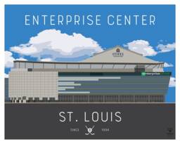 st. Louis Hockey Arenas Print Collection - Four 8 By 10 Prints - Blues, Eagles, Flyers, Braves, River Otters, Chill - thumbnail 1