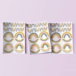 Rainbow Vinyl Wall Art Stickers Decals Kids Room Children's Bedroom - thumbnail 3