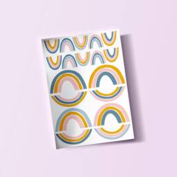 Rainbow Vinyl Wall Art Stickers Decals Kids Room Children's Bedroom - thumbnail 2