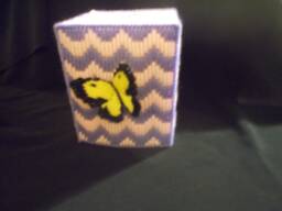 Plastic Canvas Butterfly Tissue Box Cover - thumbnail 1