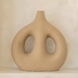 Terracotta Ceramic Vase - Handmade - Modern Aesthetic Painted Home Decor Beautiful Vases Gifts For Her - thumbnail 2