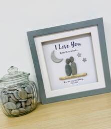 I Love You Pebble Art, Personalised Gifts, Couple Gift For Boyfriend, Love Gift, Best Valentines Wife Gifts Him - thumbnail 1