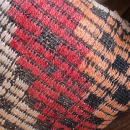 50cm - 20Inch Boho Vintage Kilim Cushion Cover Handwoven - Full Brocaded Weave Multicoloured - thumbnail 3